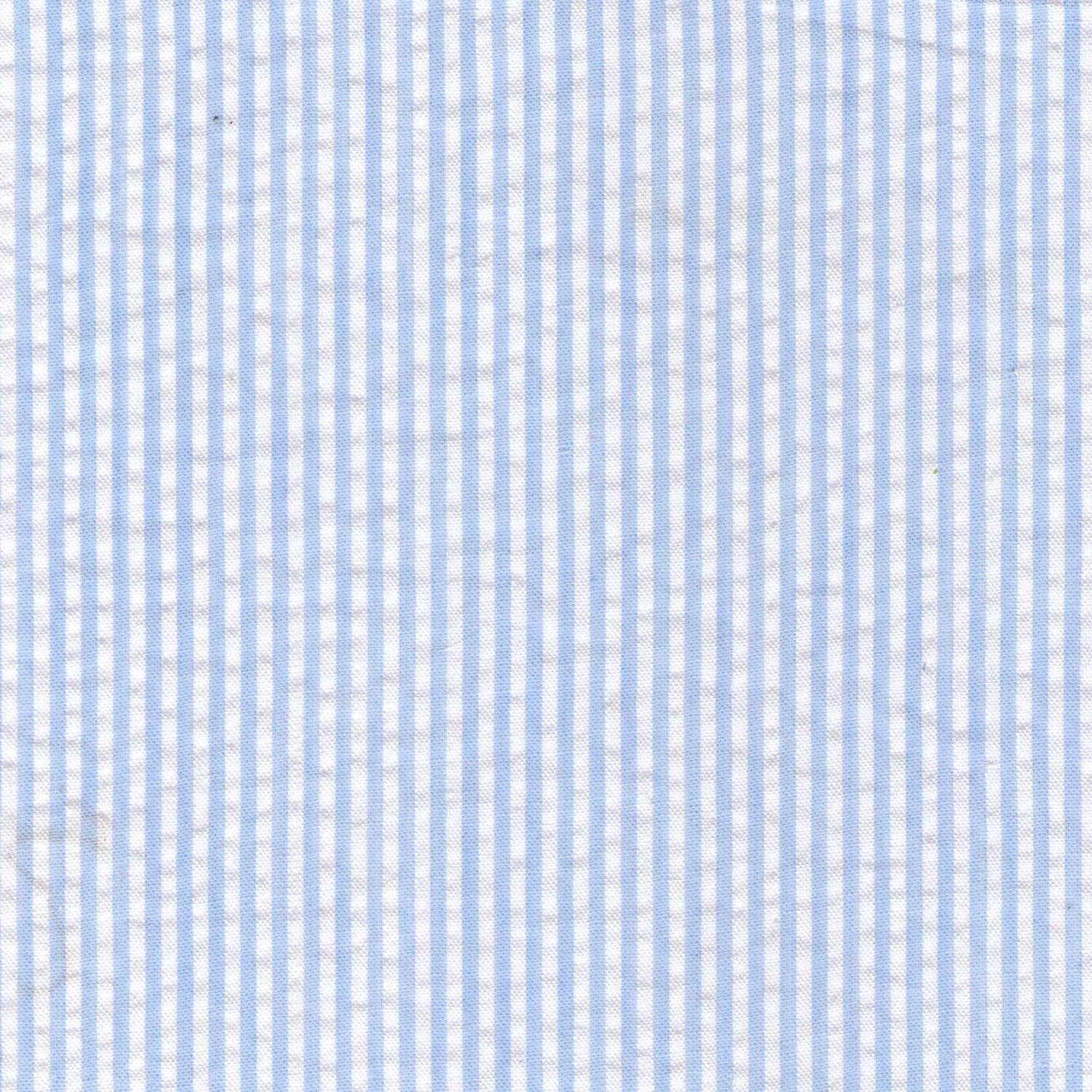 Blue Seersucker Bucket Hat Upf 50+