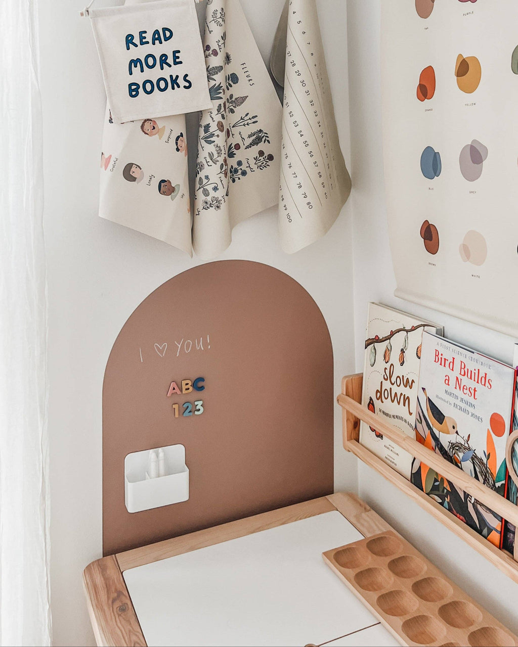 MINI Magic Playwall - Arch Magnetic Art Wall Decal: Blush