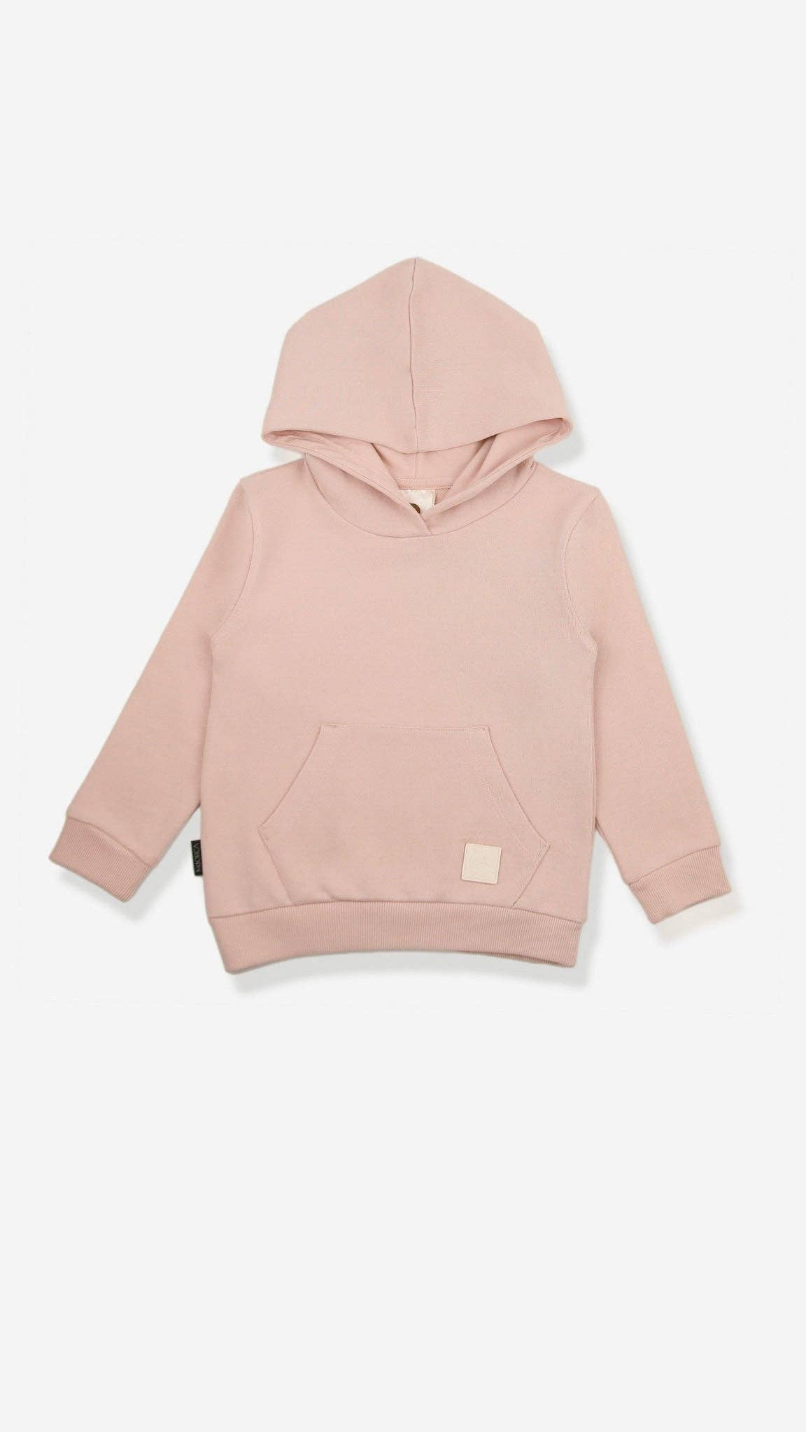 Kids Hoodie - Organic French Terry Cotton – Pale Rose