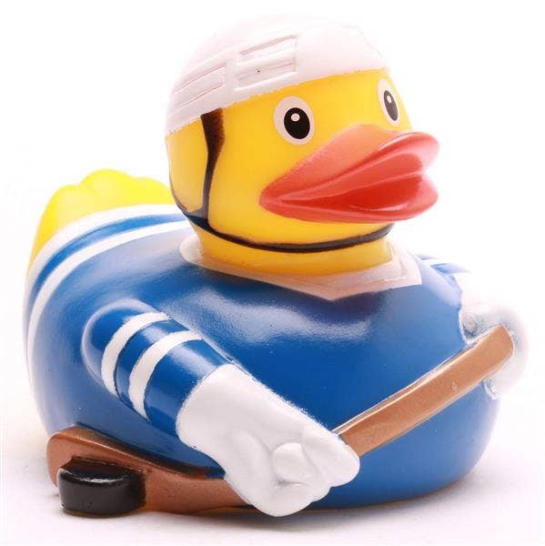 Hockey Blue Rubber Duck