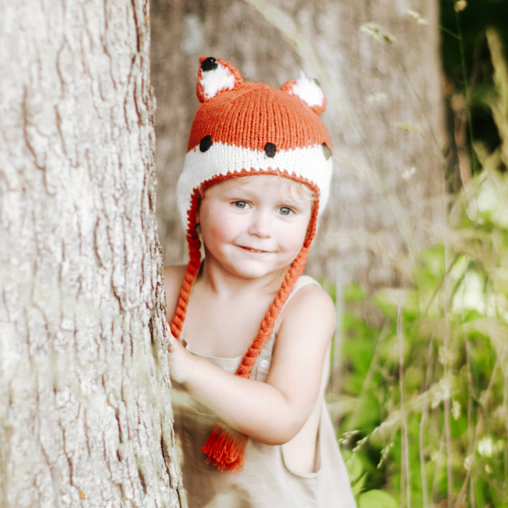 Fox Earflap Beanie Hat Baby & Kids: M (6-24 Months)