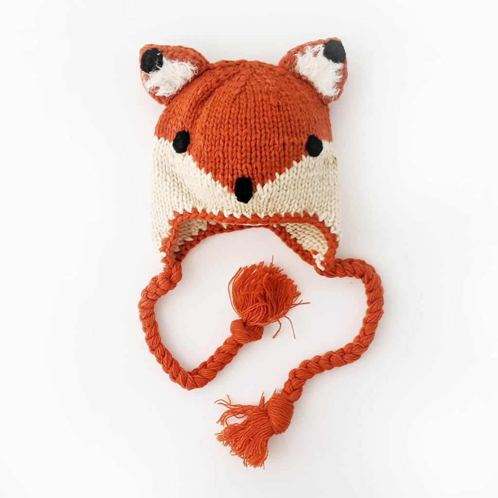 Fox Earflap Beanie Hat Baby & Kids: M (6-24 Months)