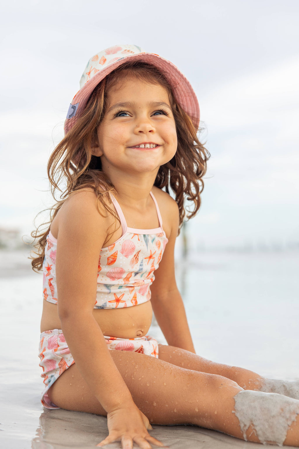 Sandy Seashells Beachy Bikini Girls Swimsuit