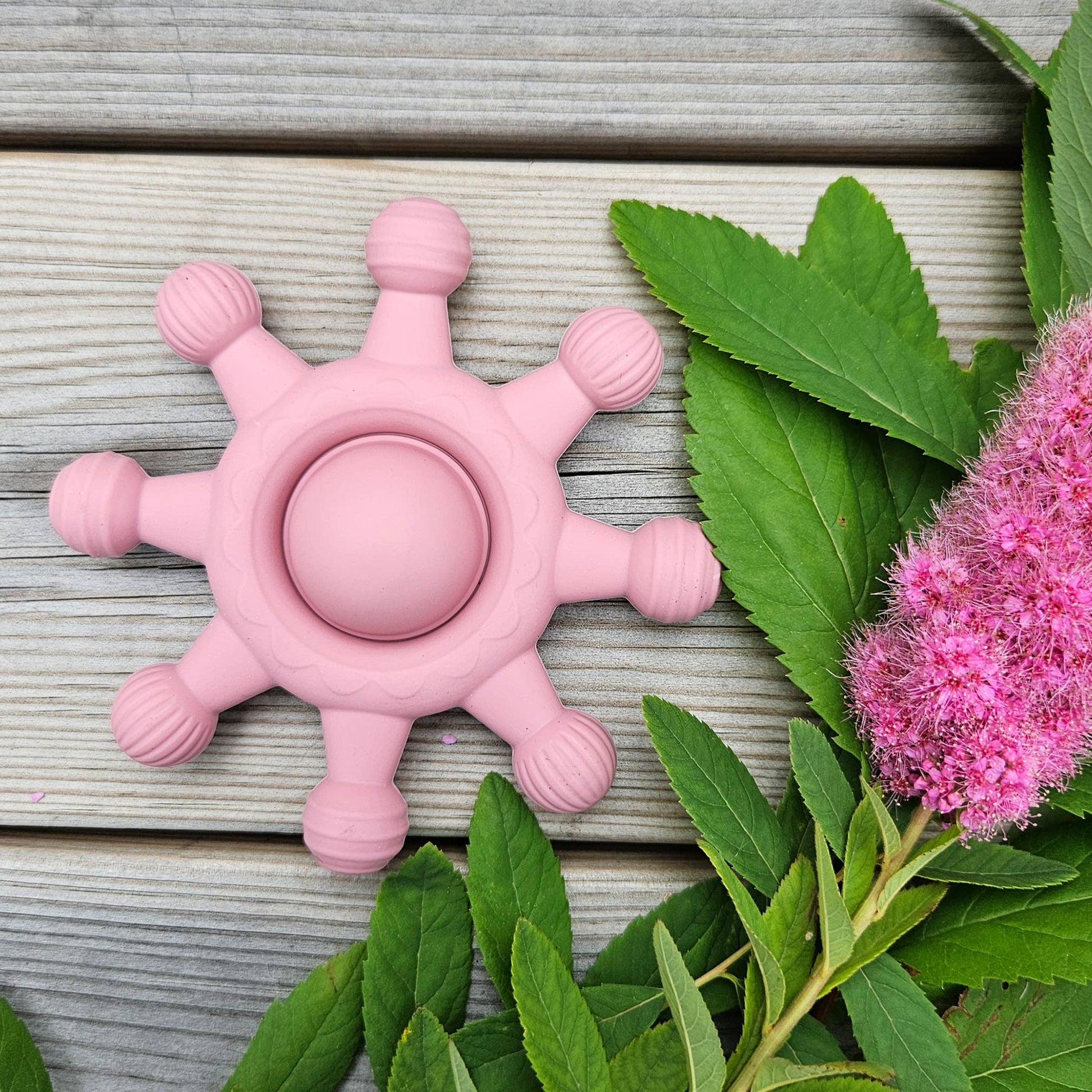 Baby Silicone Teether Toy Circus Dusty rose