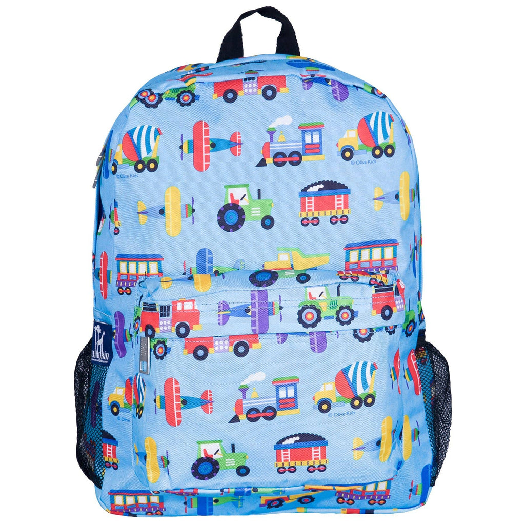 Trains Planes and Trucks Backpack - 16 Inch