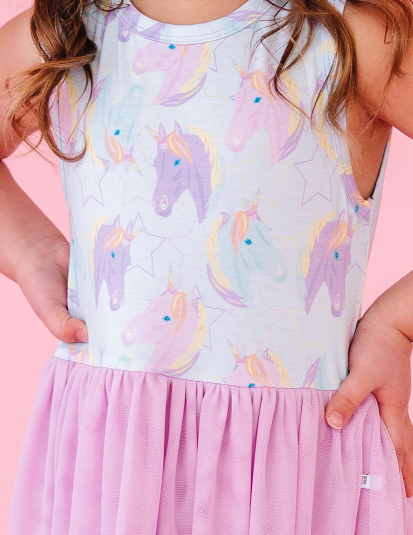 Kids Bamboo + Tulle Unicorn Tutu Dress