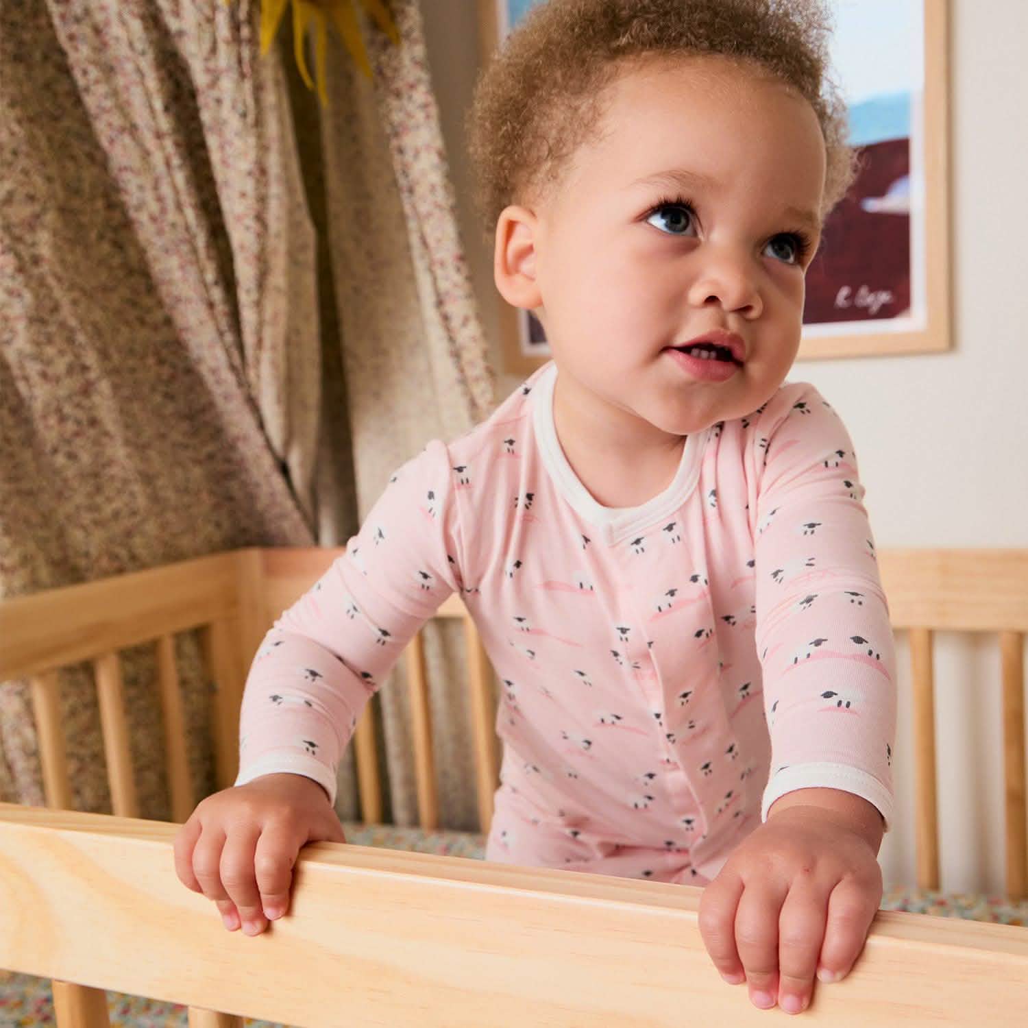 Baa Baa Pink Modal Footie