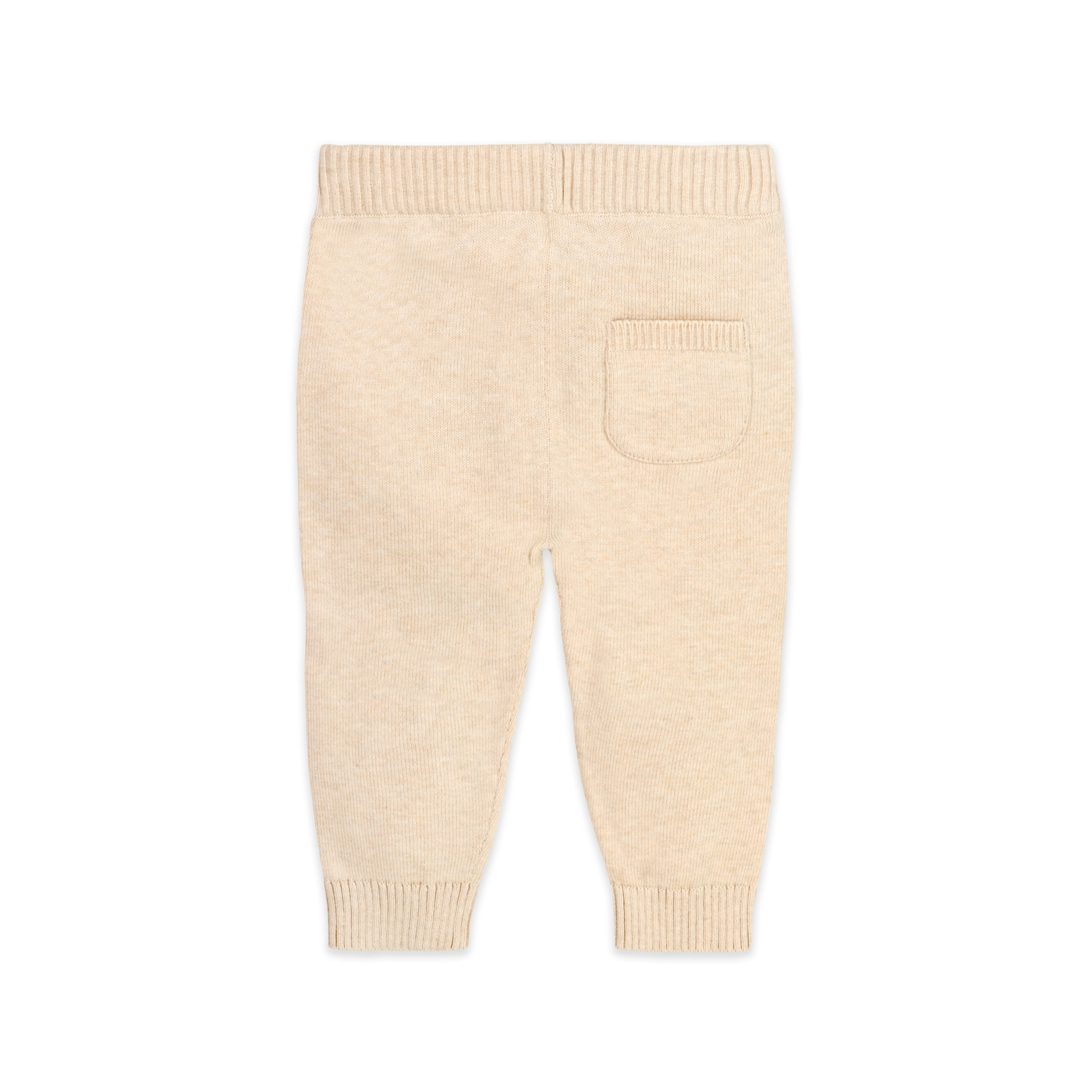 Pocket Sweater Organic Cotton Knit Baby Legging Pants Oatmeal