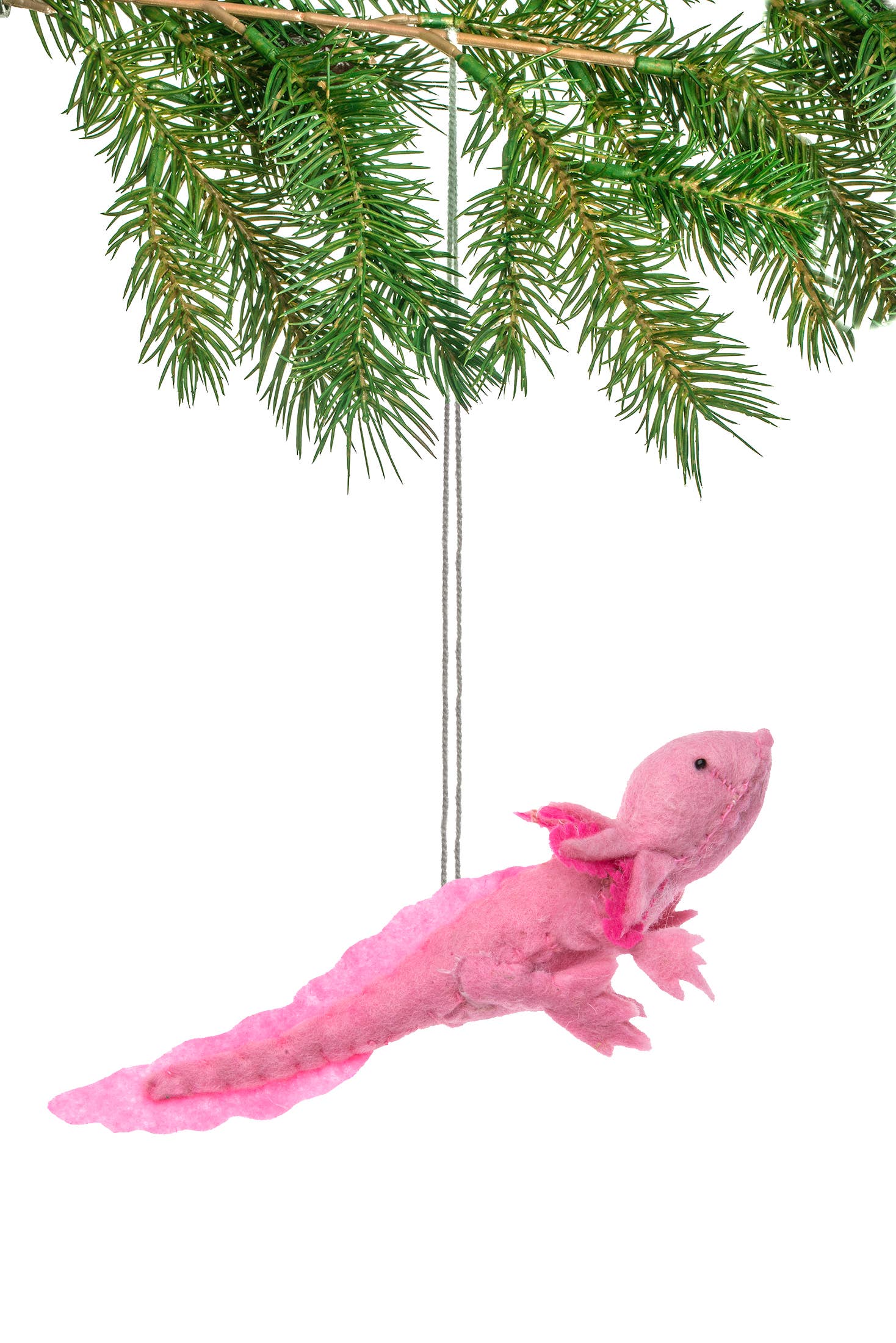 Pink Axolotl Ornament