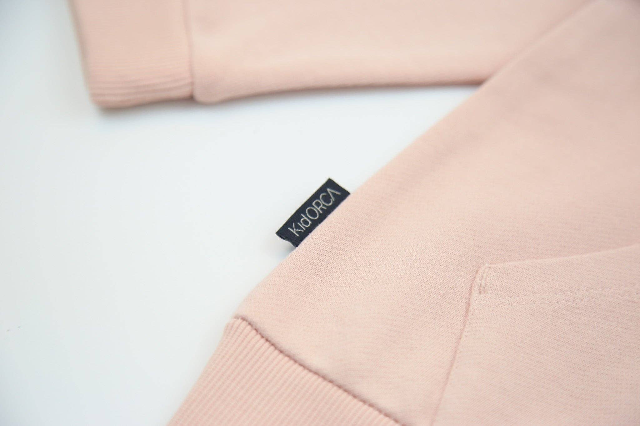 Kids Hoodie - Organic French Terry Cotton – Pale Rose