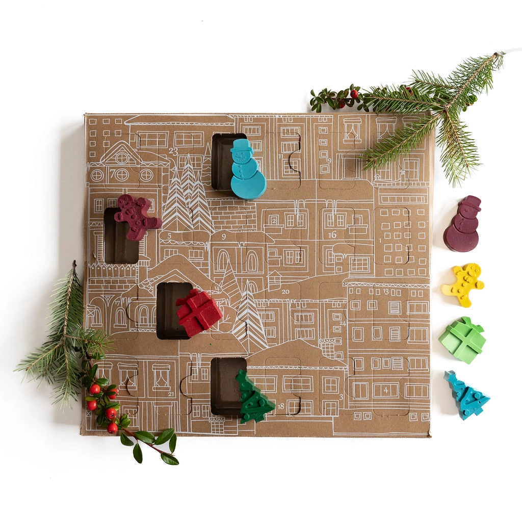 Christmas Hand Made Crayon Advent Calendar
