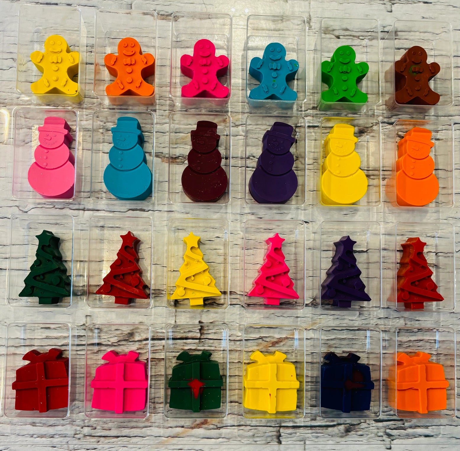 Christmas Hand Made Crayon Advent Calendar