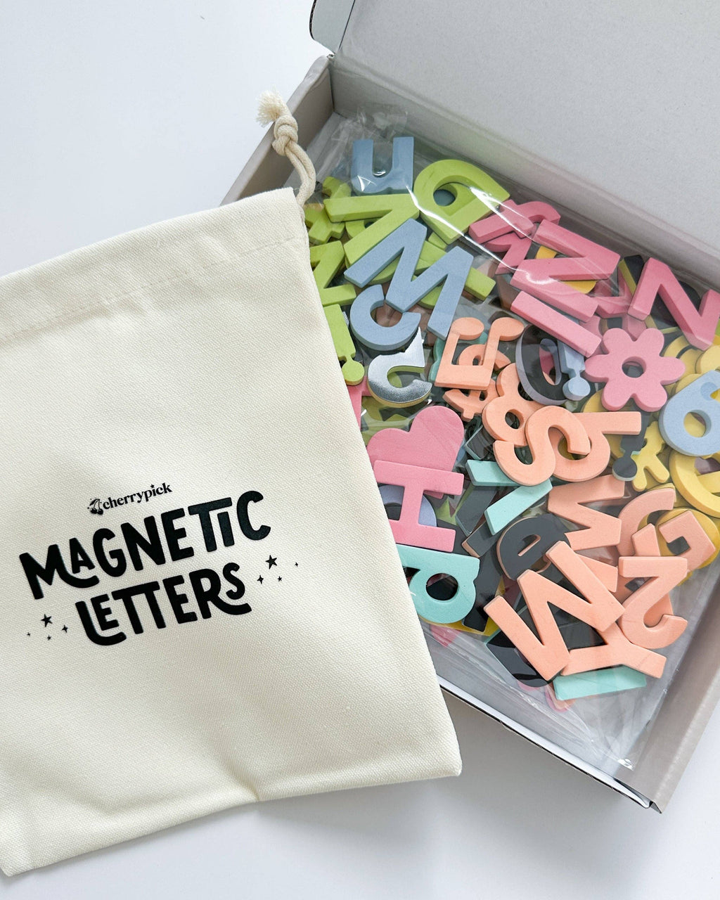 Soft Foam Magnetic Letters & Symbols 150pc Set: Solid Black