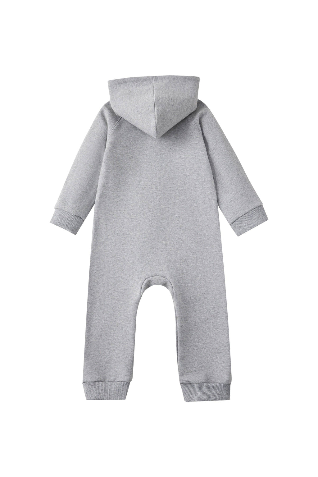 Baby Organic French Terry Bodysuit-Mix Grey