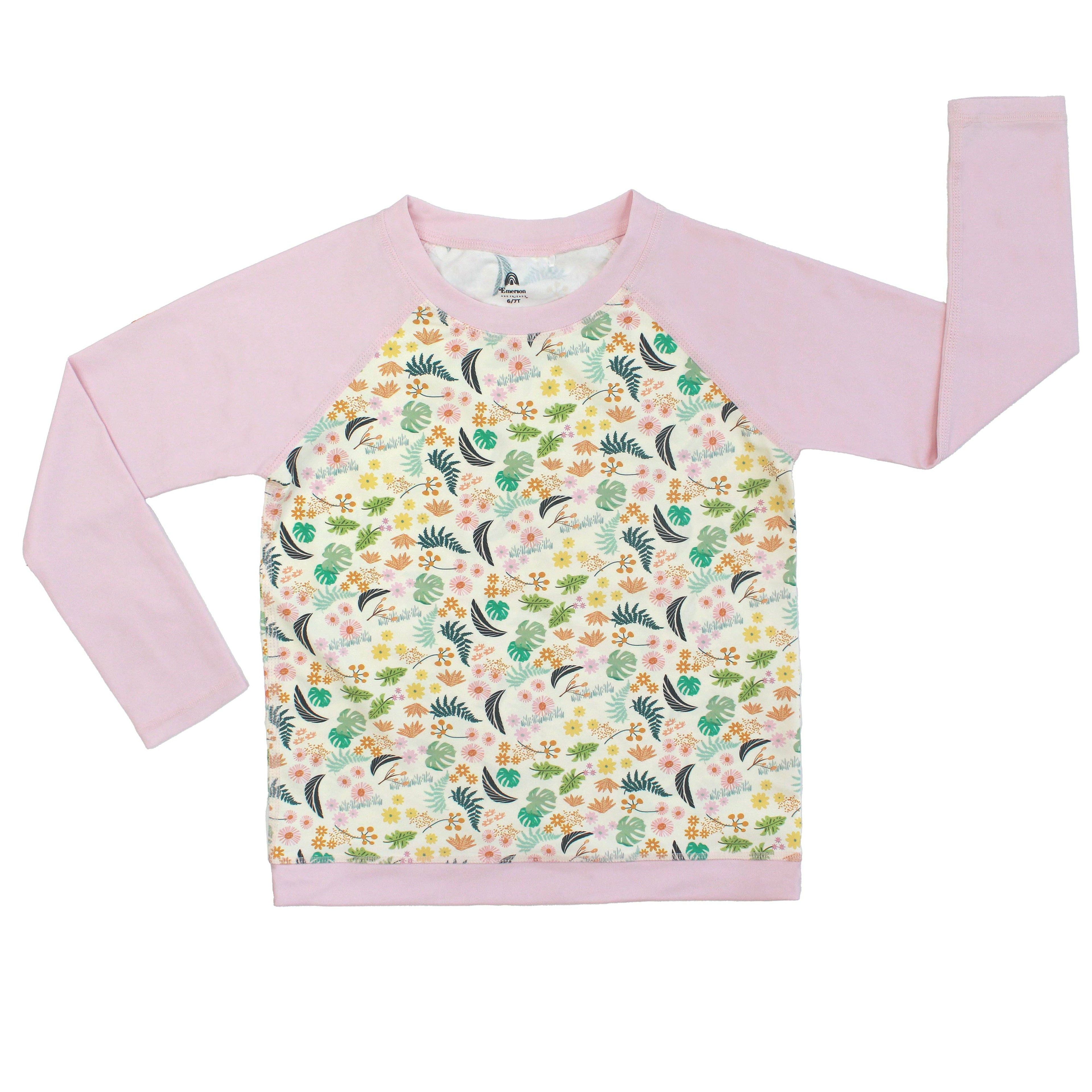 Tropical Blooms Long Sleeve Rash Guard