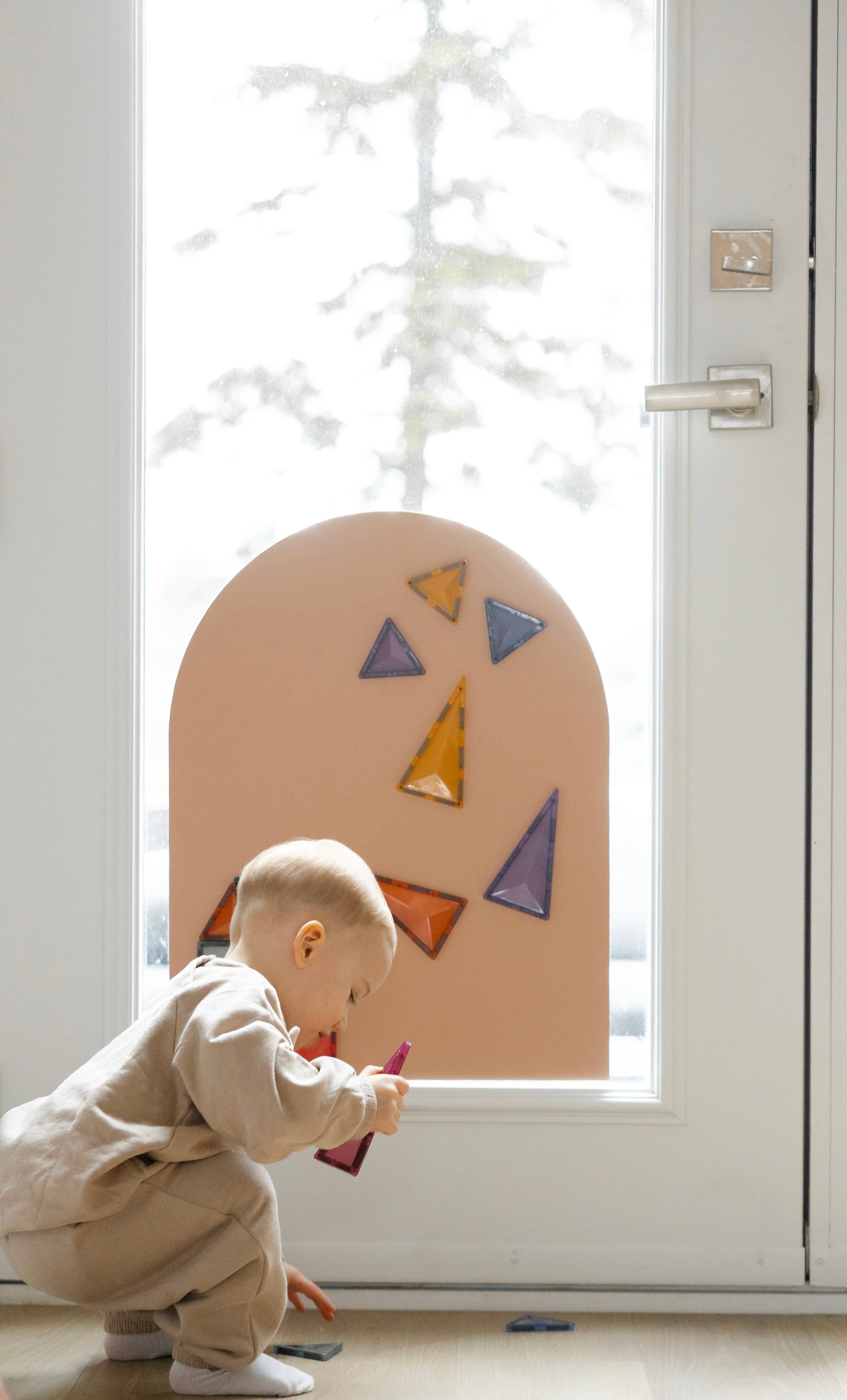 MINI Magic Playwall - Arch Magnetic Art Wall Decal: Blush