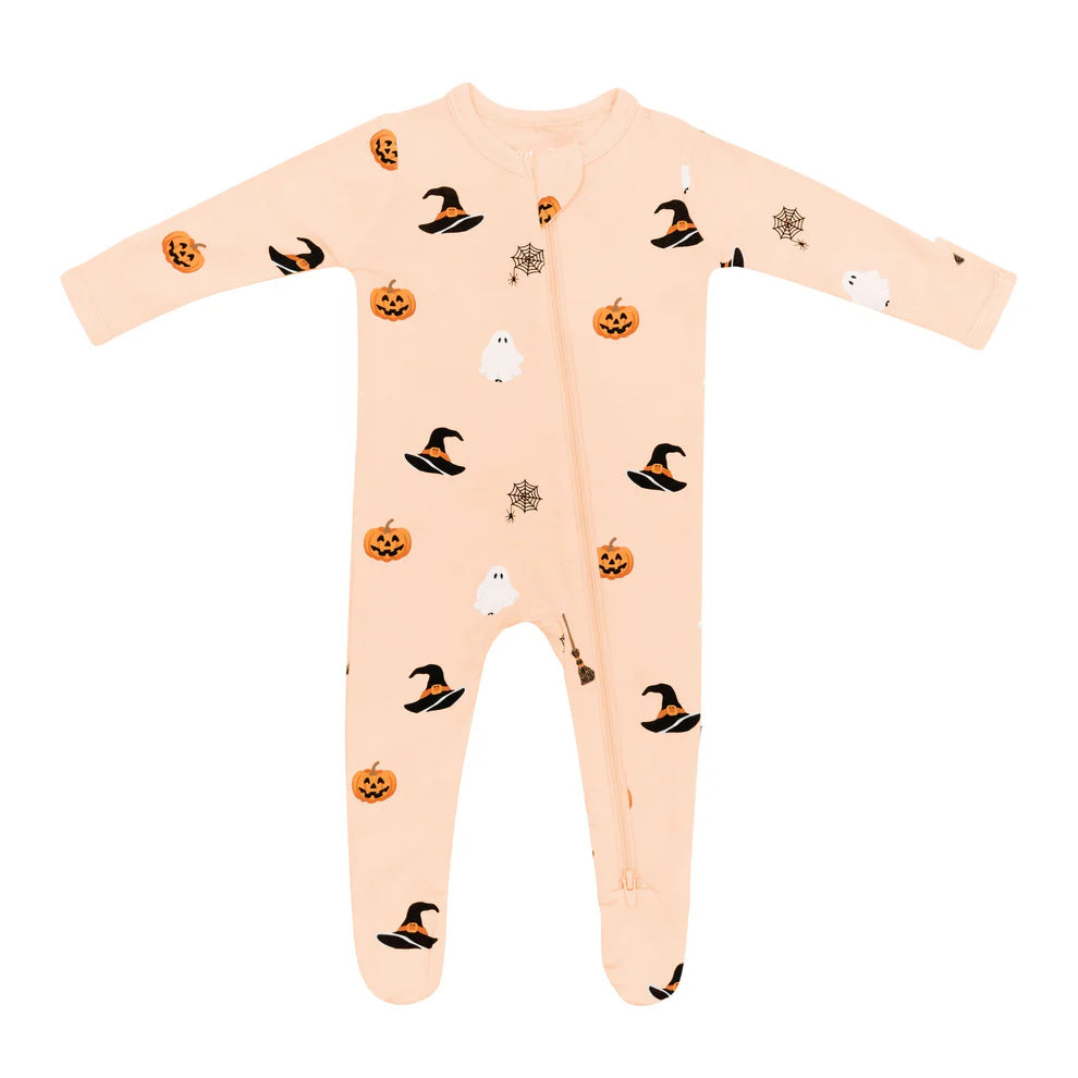 Bewitched Zippered Footie Pajama