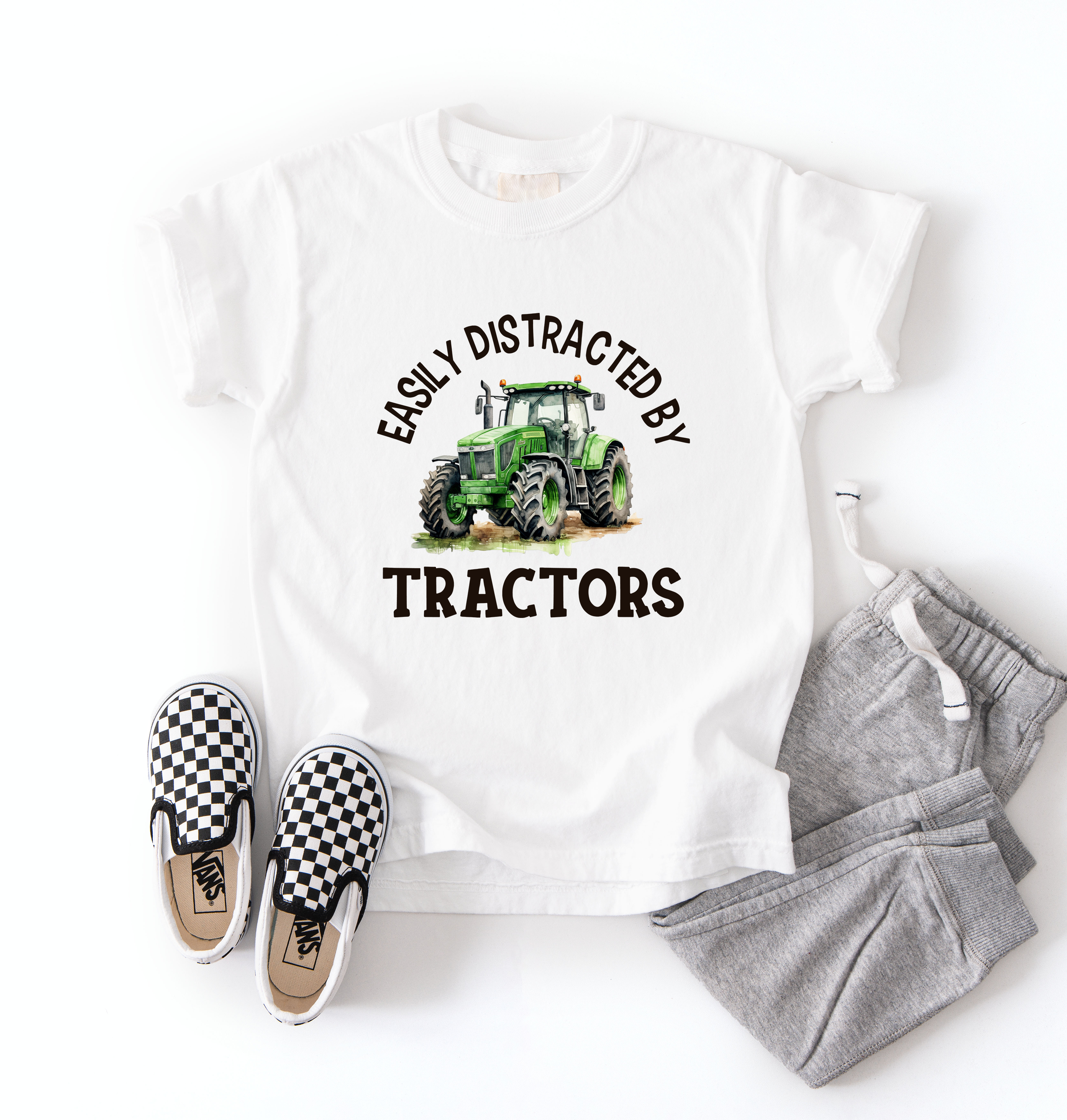 Distracted By Tractors Tee