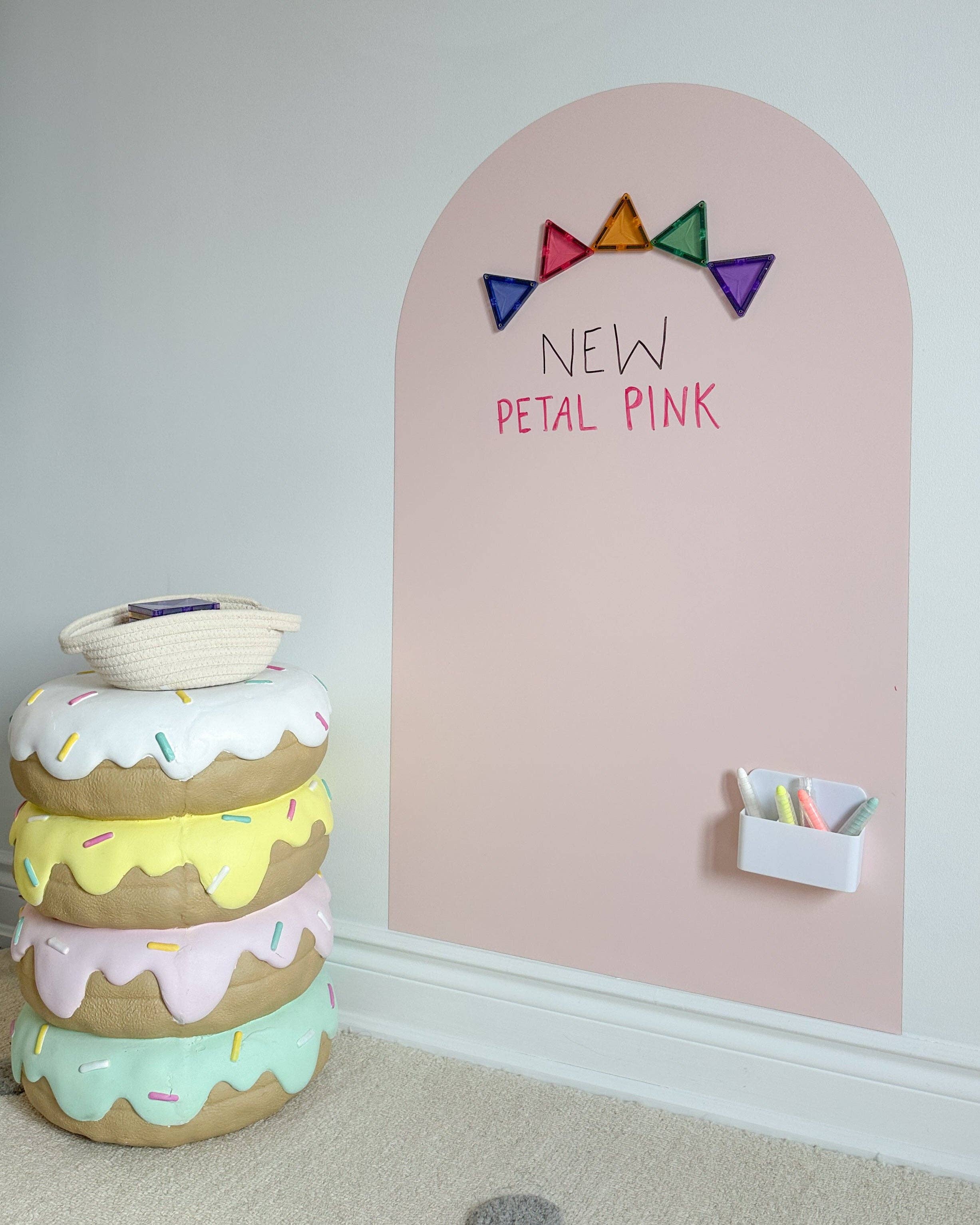 Magic Playwall - Arch Magnetic Wall Decal for Kids: Blush