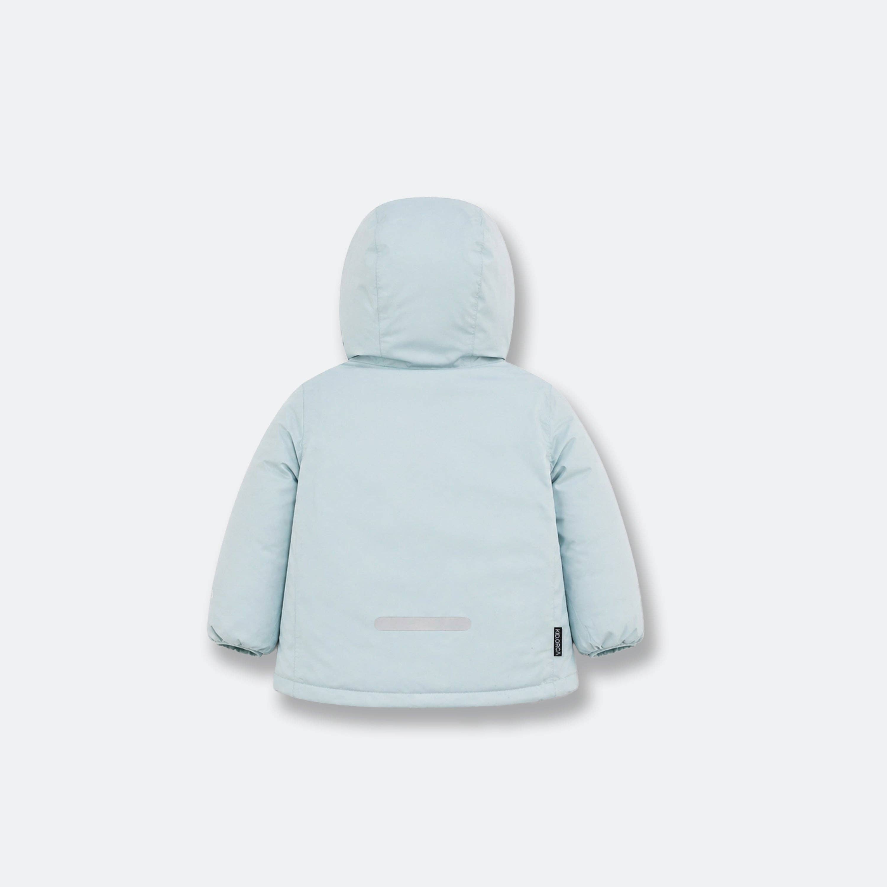 Kids Puffer Jacket - Porteau Reversible Waterproof - Fall/Winter - Blue Haze: