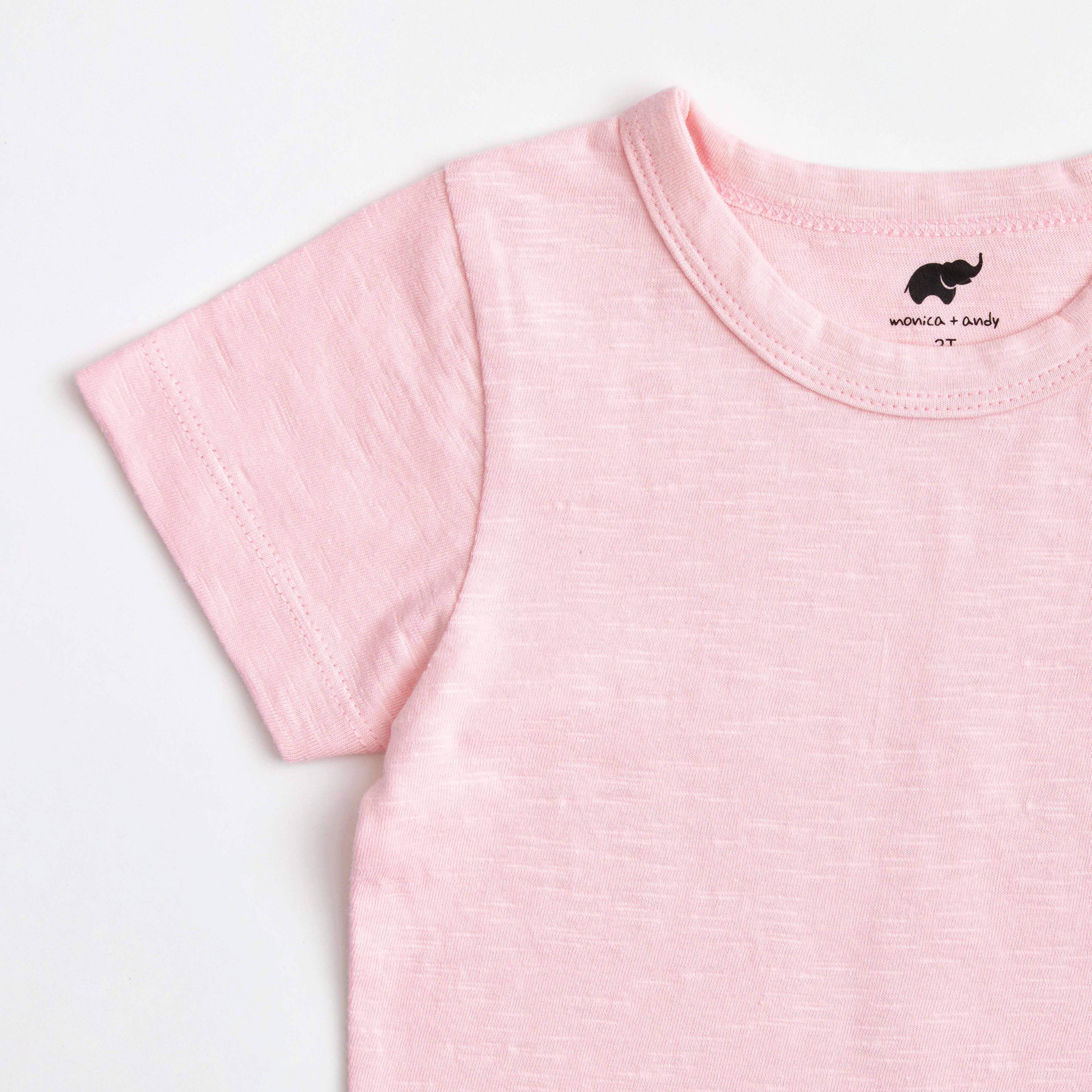 Short Sleeve Crewneck Tee_Pink