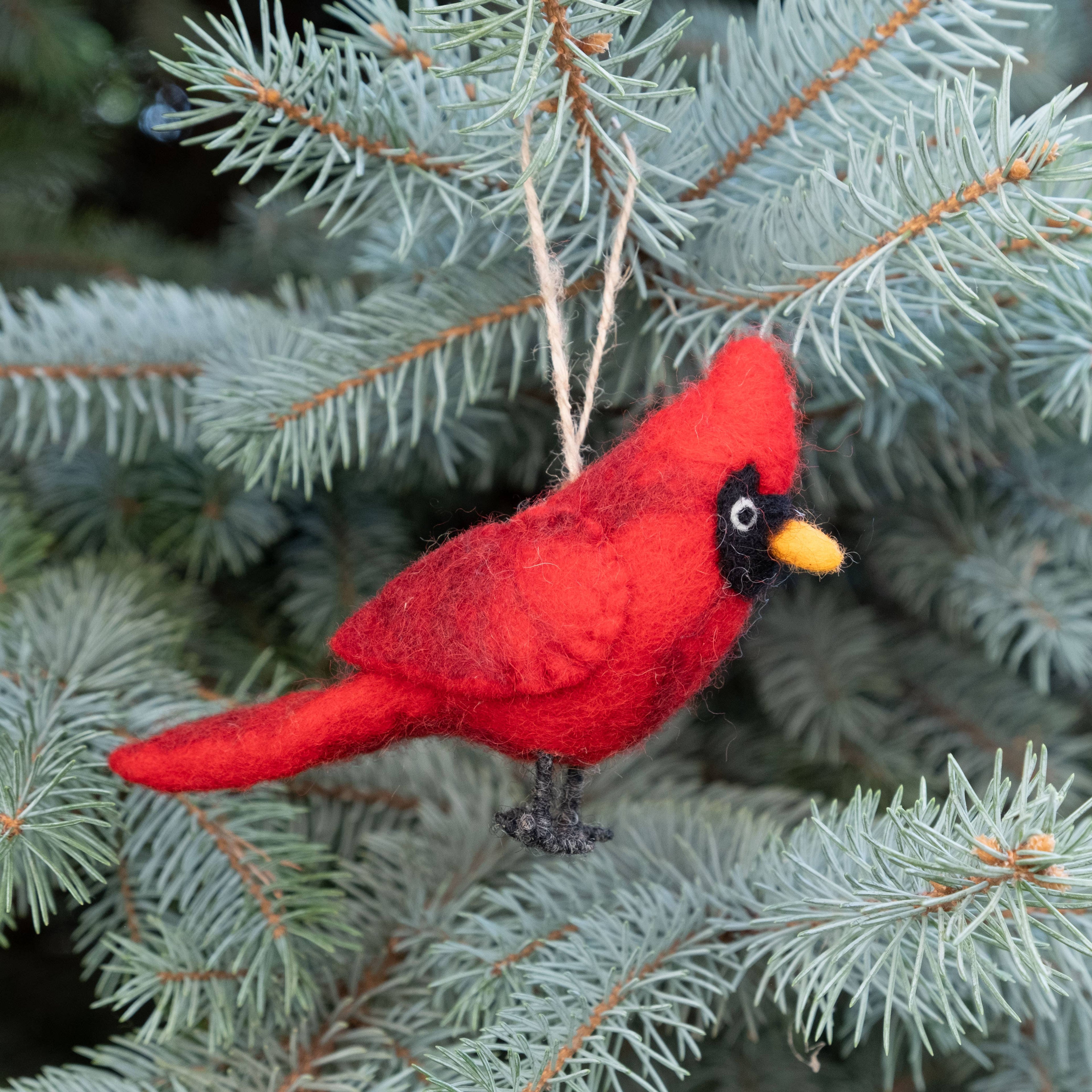 Ornament - Felt Bird - Cardinal
