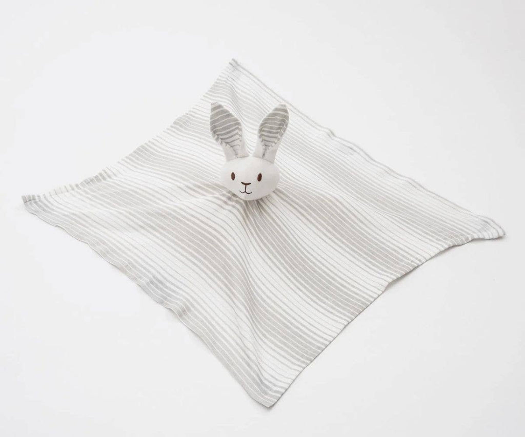 Grey Bunny Lovey in Soft Organic Cotton