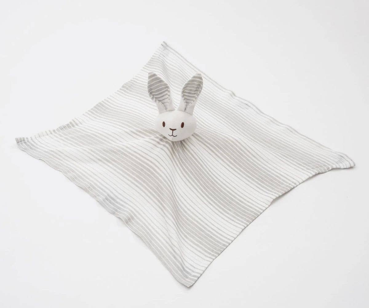 Grey Bunny Lovey in Soft Organic Cotton