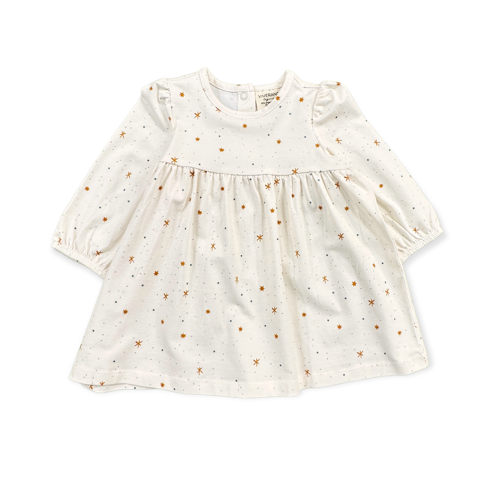 Stars Flare Baby Dress + Bloomer SET Organic Jersey