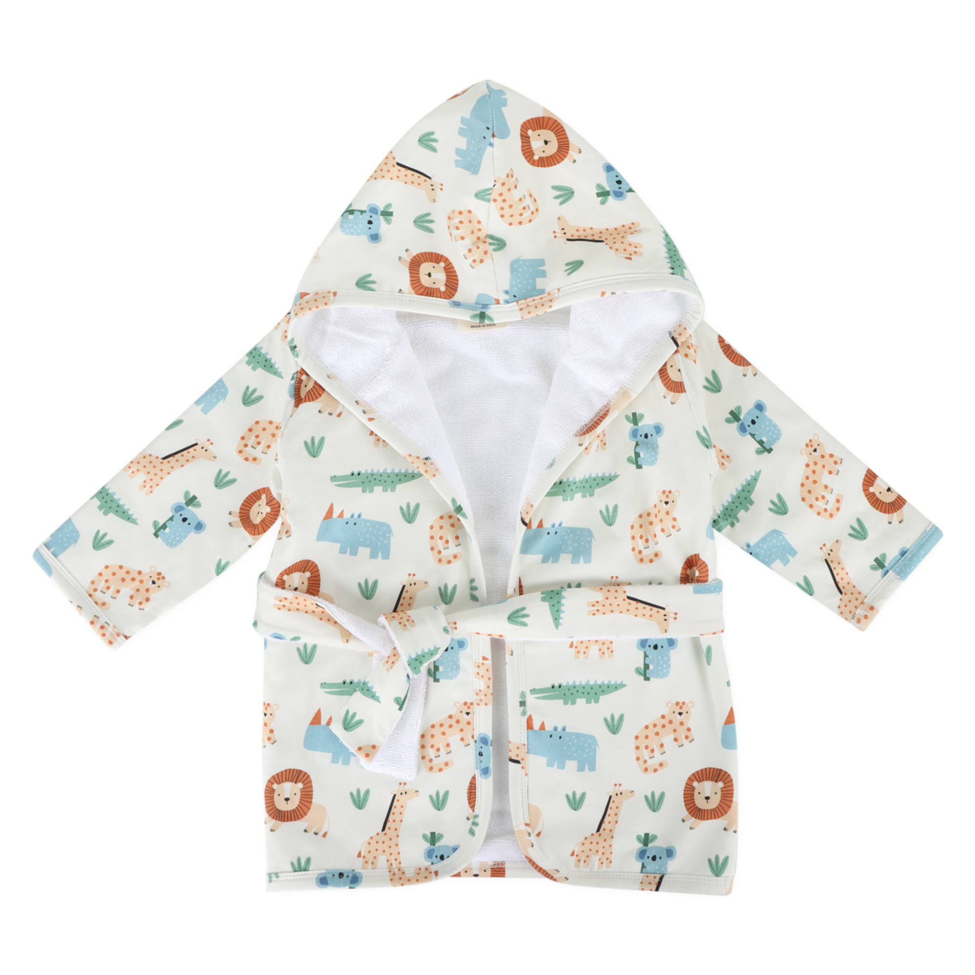 Safari Organic Baby Bathrobe / One Size (0-12M)