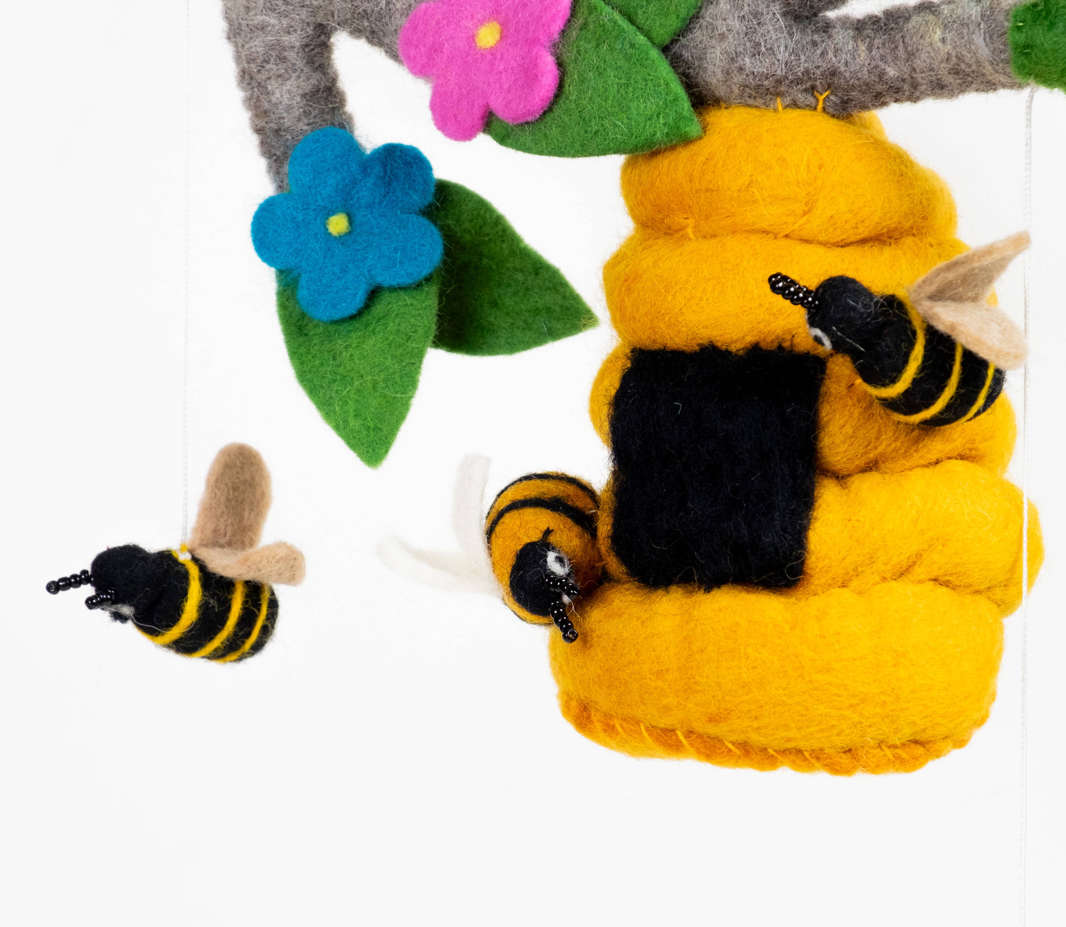 Baby Mobile - Bee Hive and Honey Bee - Nursery Decor
