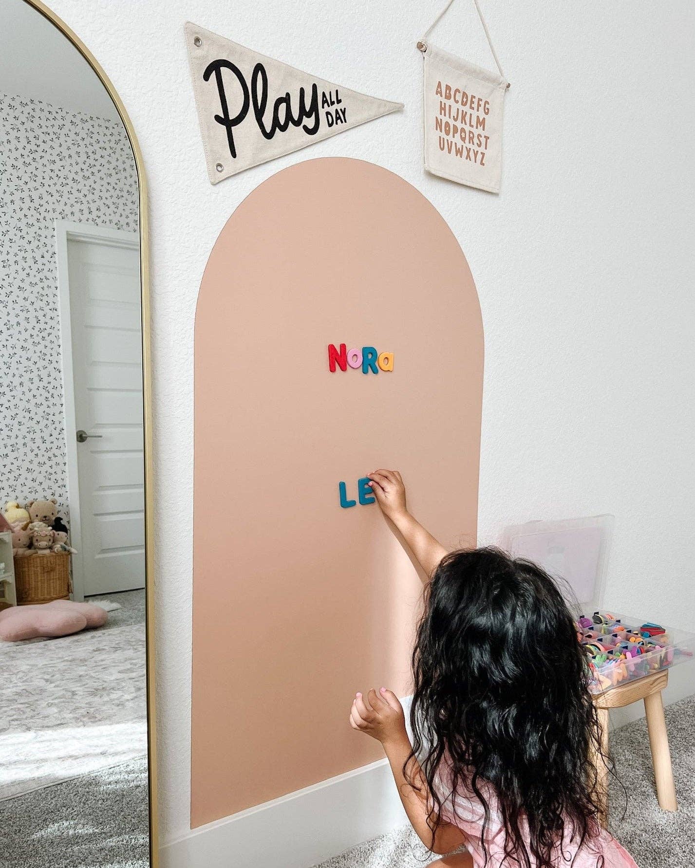 Magic Playwall - ORIGINAL Arch Magnetic Wall Decal for Kids: Sky Blue