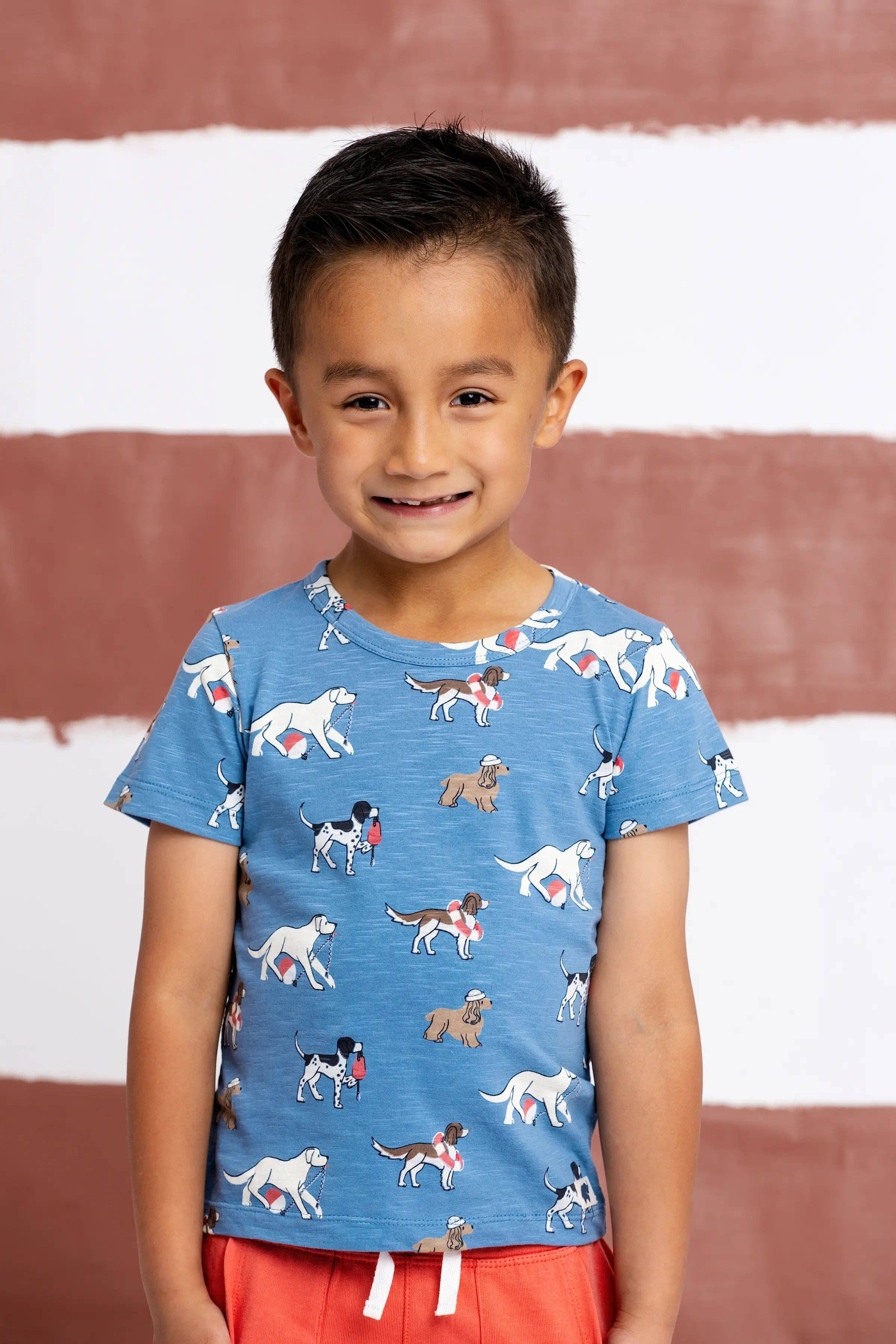 Kids Short Sleeve Crewneck Tee Nantucket Pups