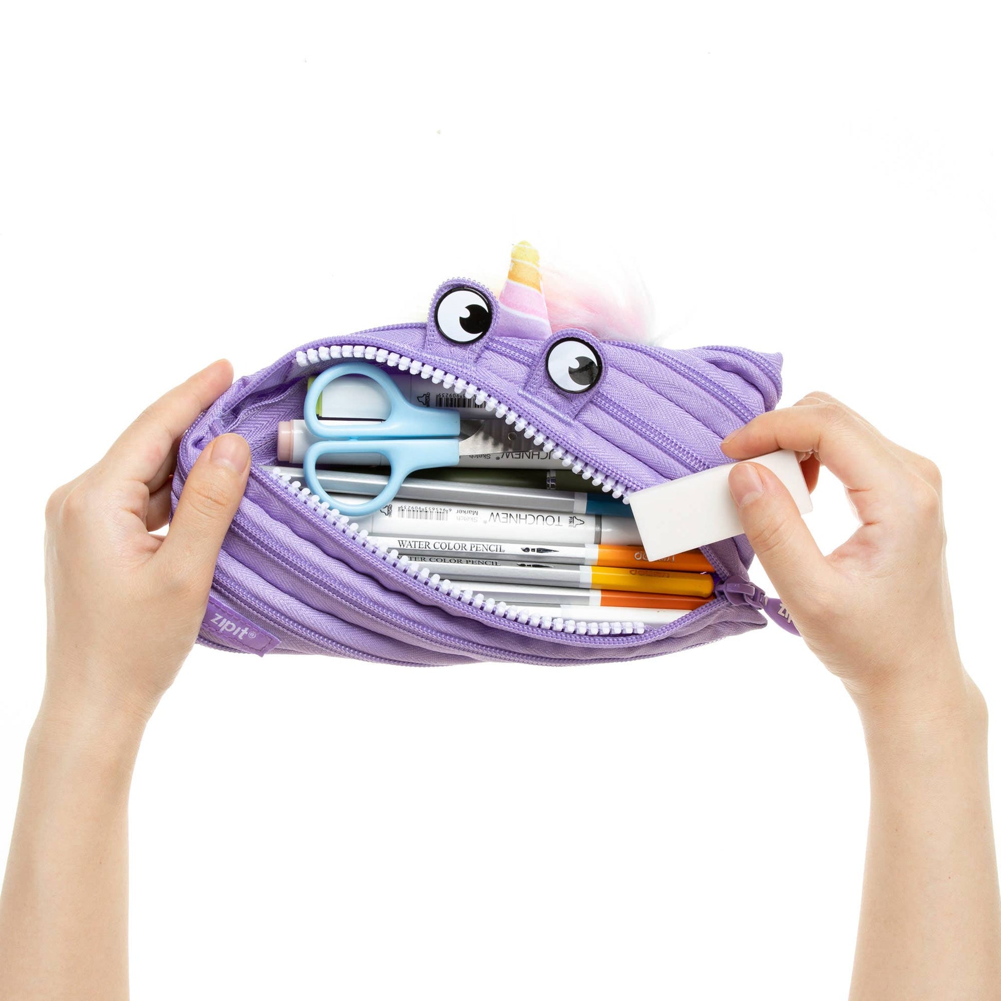 ZIPIT Unicorn Pouch, Cute Gift Pencil Case for Girls