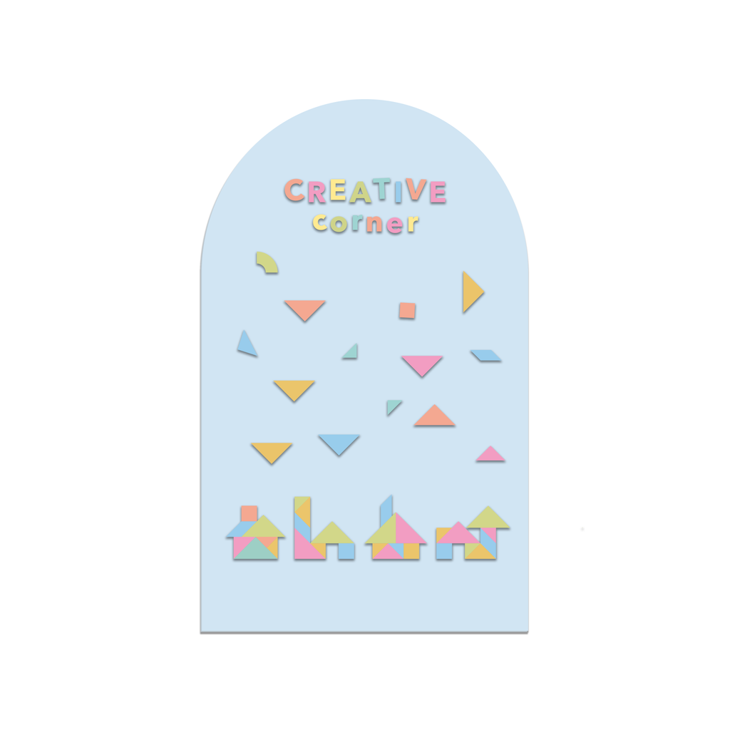 Magic Playwall - ORIGINAL Arch Magnetic Wall Decal for Kids: Sage