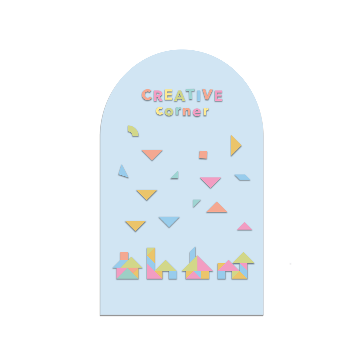 Magic Playwall - ORIGINAL Arch Magnetic Wall Decal for Kids: Sage