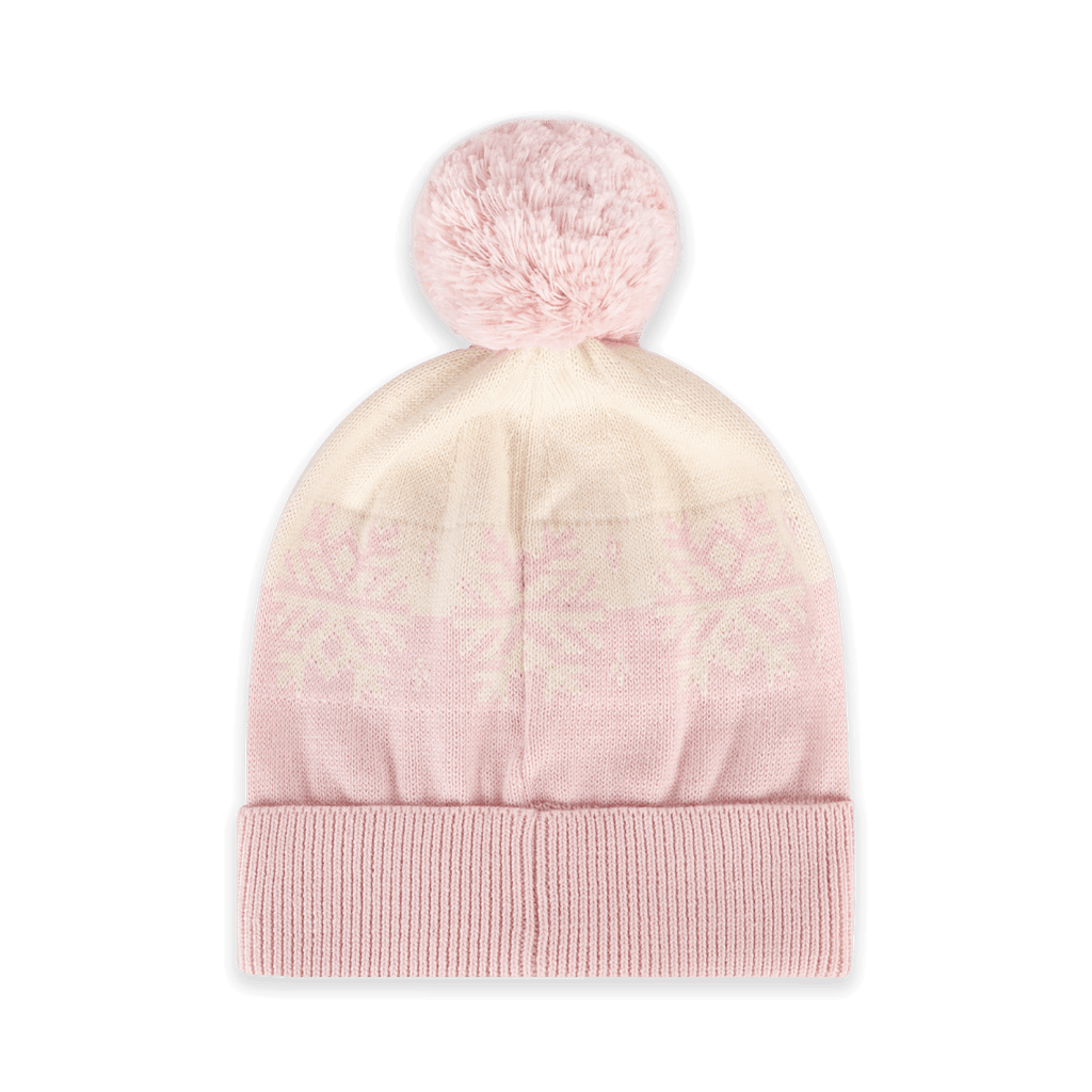 Ski Day Knit Baby Beanie Hat (Organic Cotton): Sweet Pink / One Size