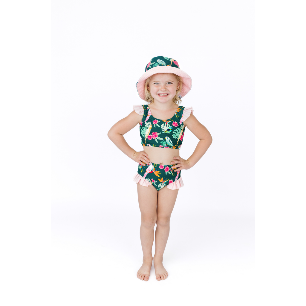 Isla Botánica Tropical Birds Flutter Bikini Girls Swimsuit