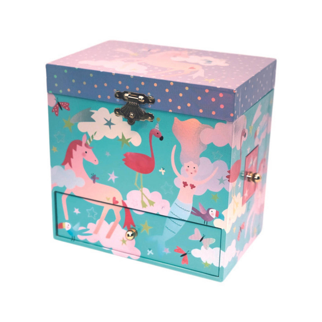 Musical Jewellery Box with 3 Drawers - Fantasy
