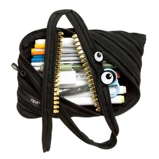 ZIPIT Grillz Monster Jumbo Pencil Case, Black