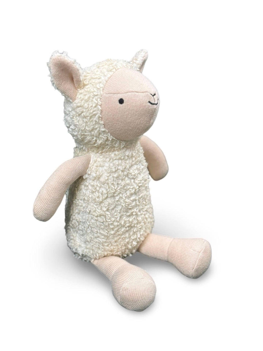 Luna Wooly Lamb Sherpa Knit Stuffed Animal Soft Toy Organic: Natural / One Size