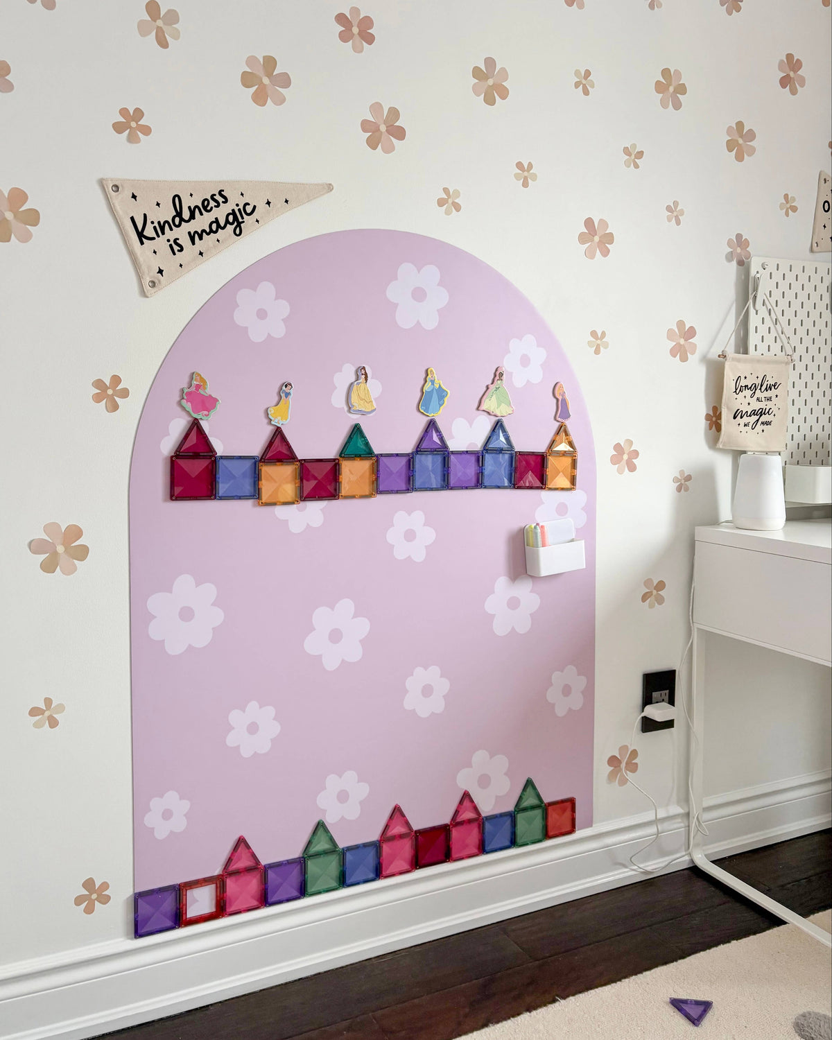 MEGA Magic Playwall - Arch Magnetic Wall Decal for Kids: Starry Skies