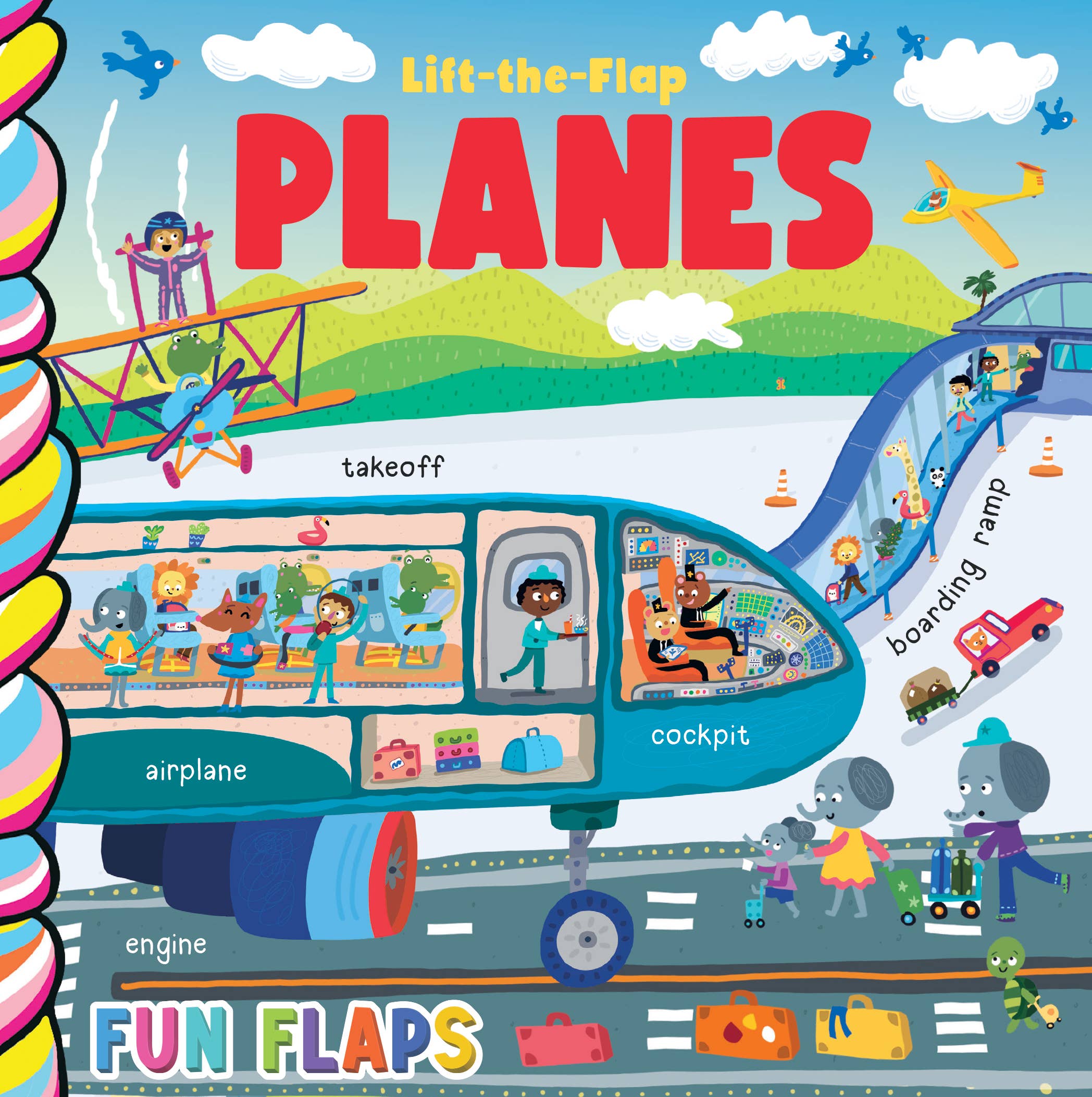 Planes Fun Flaps (a chunky lift-the-flaps board book)