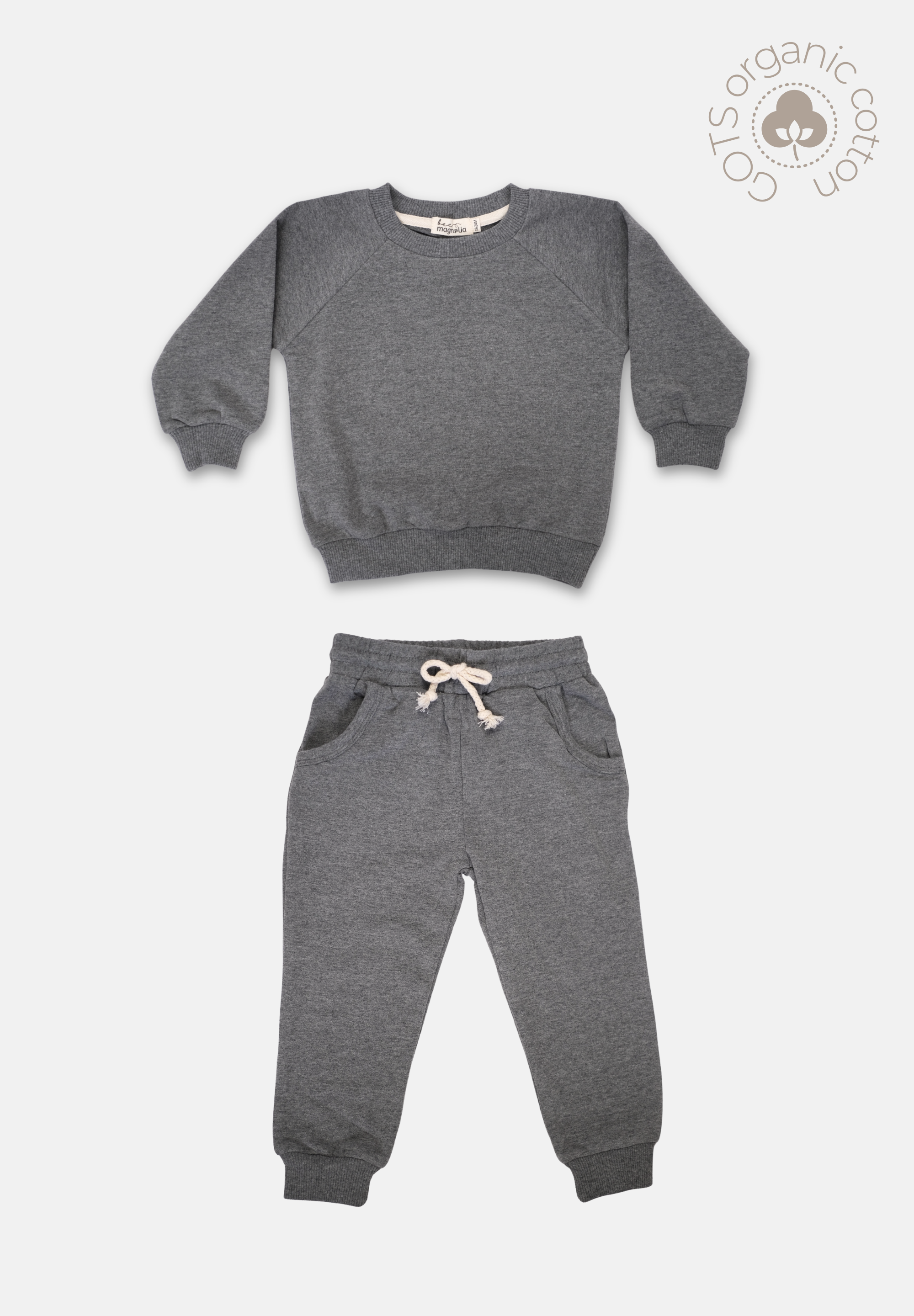 Organic Jogger Set - Grey: