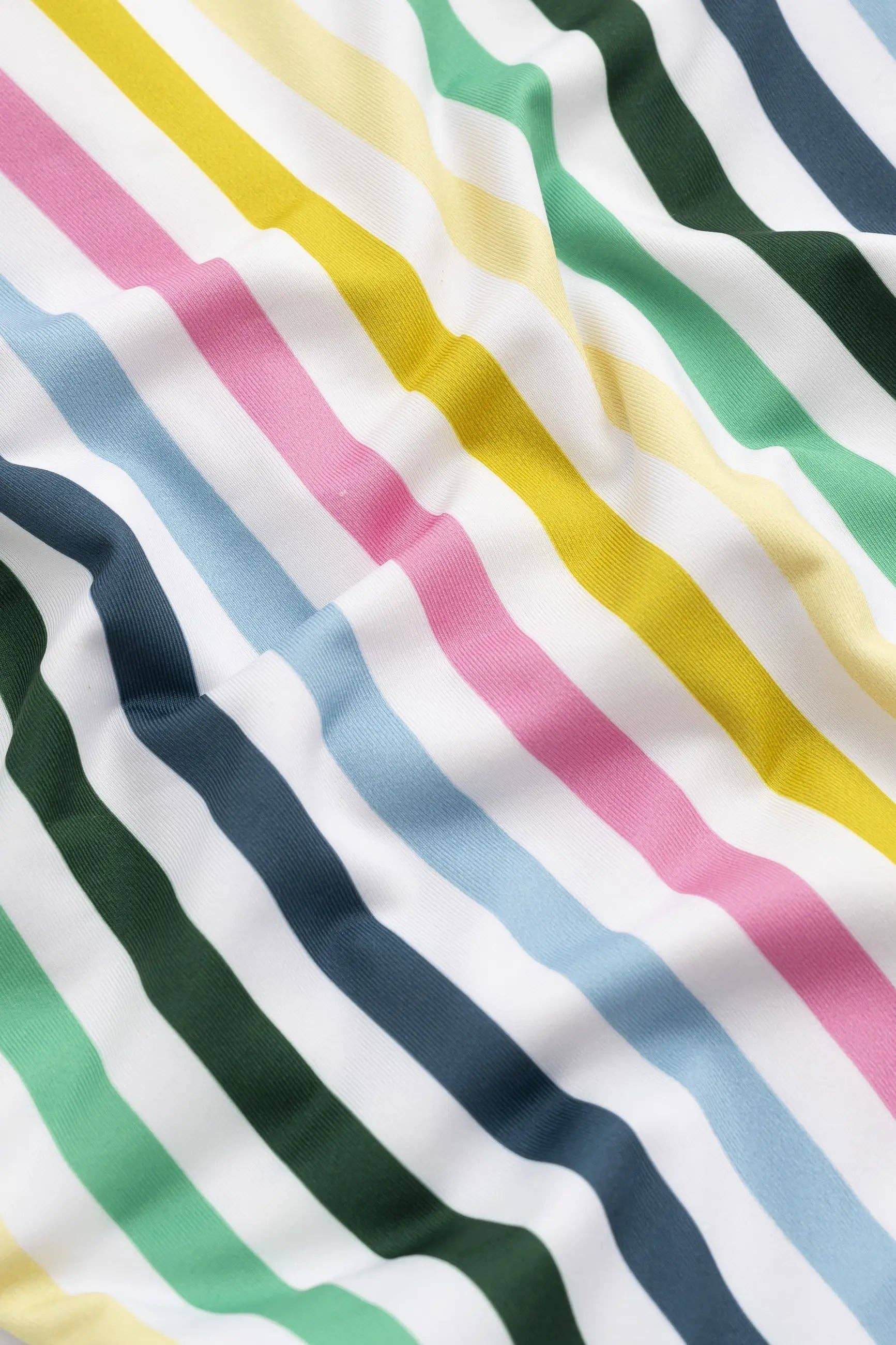 Ruffle Rashguard One-Piece Swimsuit Summer Stripe