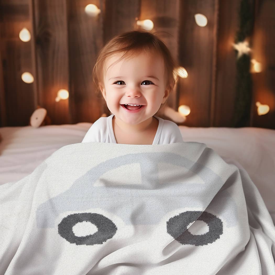 Child's Car Pattern Throw Blanket: CAR / ONE SIZE