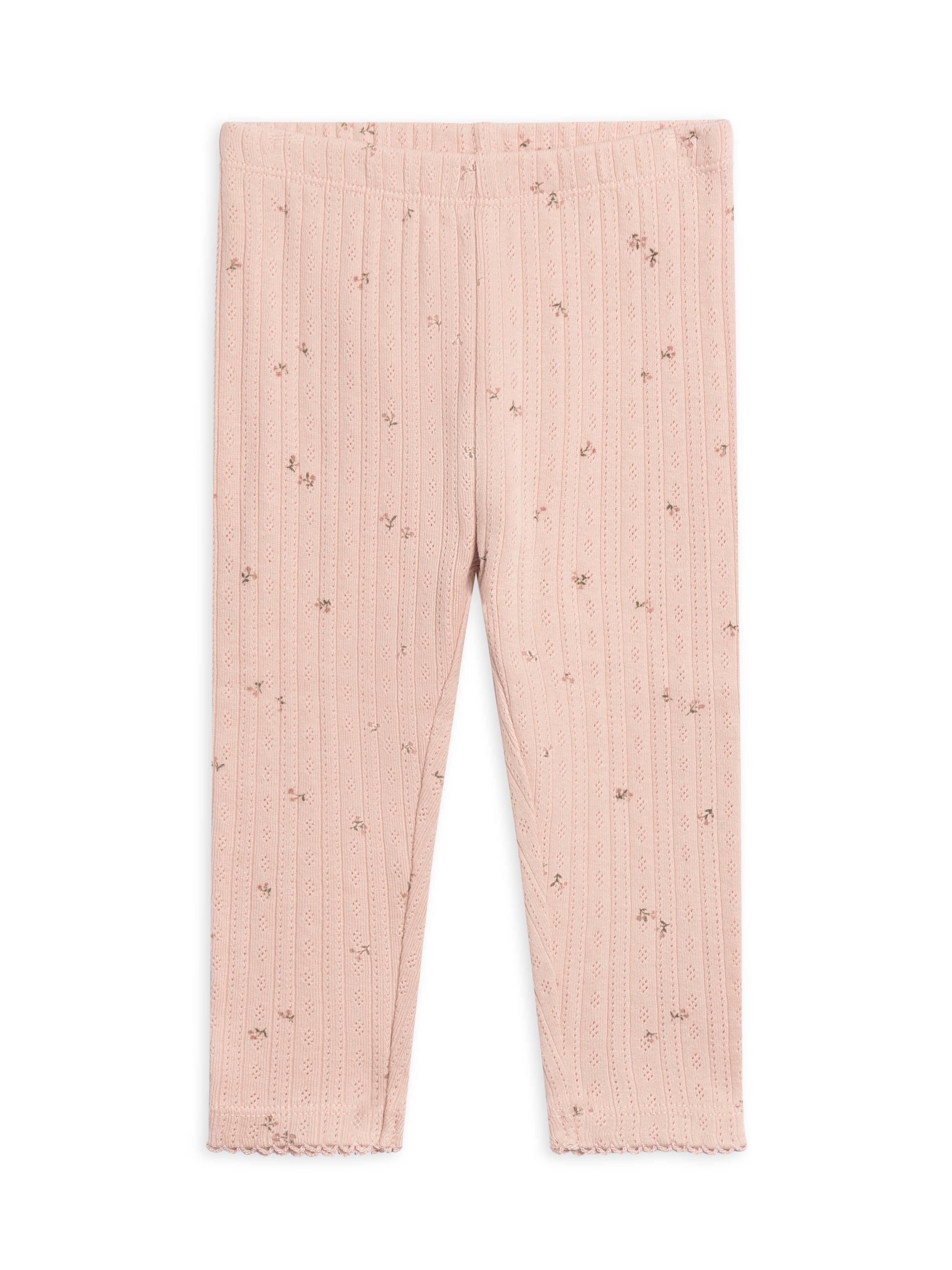 Gina Brushed Back Pointelle Leggings: Haran Floral