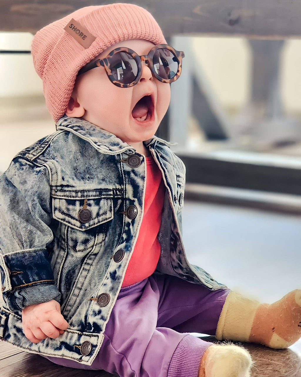 Smalls Acid Wash Blue Jean Jacket