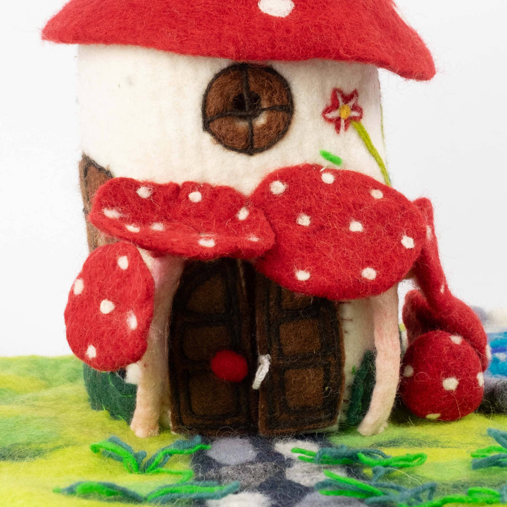 Finger Puppets - Activity Kit - Felt Magic Mushroom House