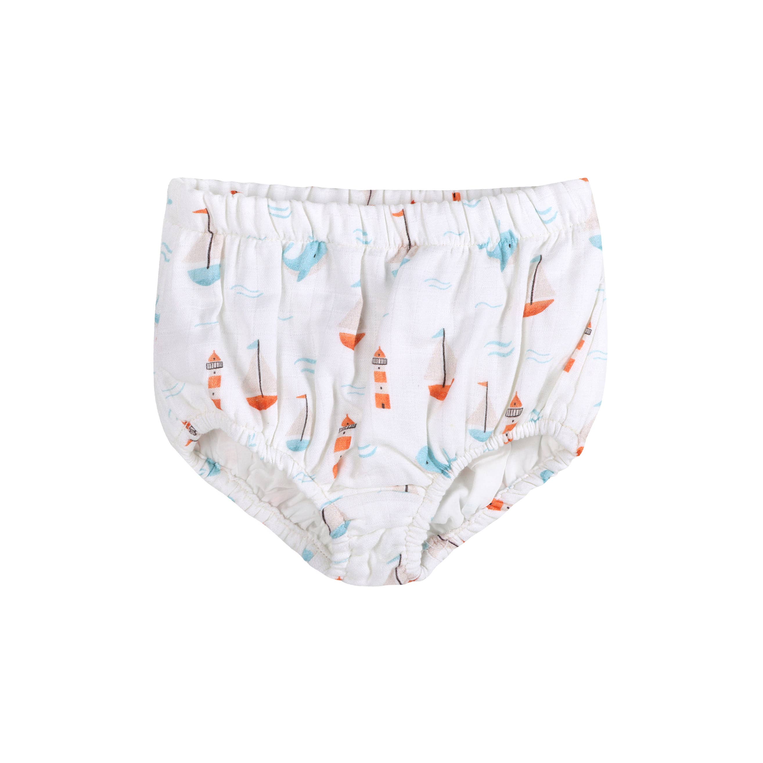 Sailboat Baby Dress + Bloomer Organic Muslin